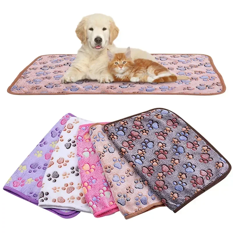 

Pet Blanket Bed Mascotas Cama Perros Cachorro Soft Cute Printing Pets Fleece Sleep Mat Pad For Dogs And Cats Lovely Cushion