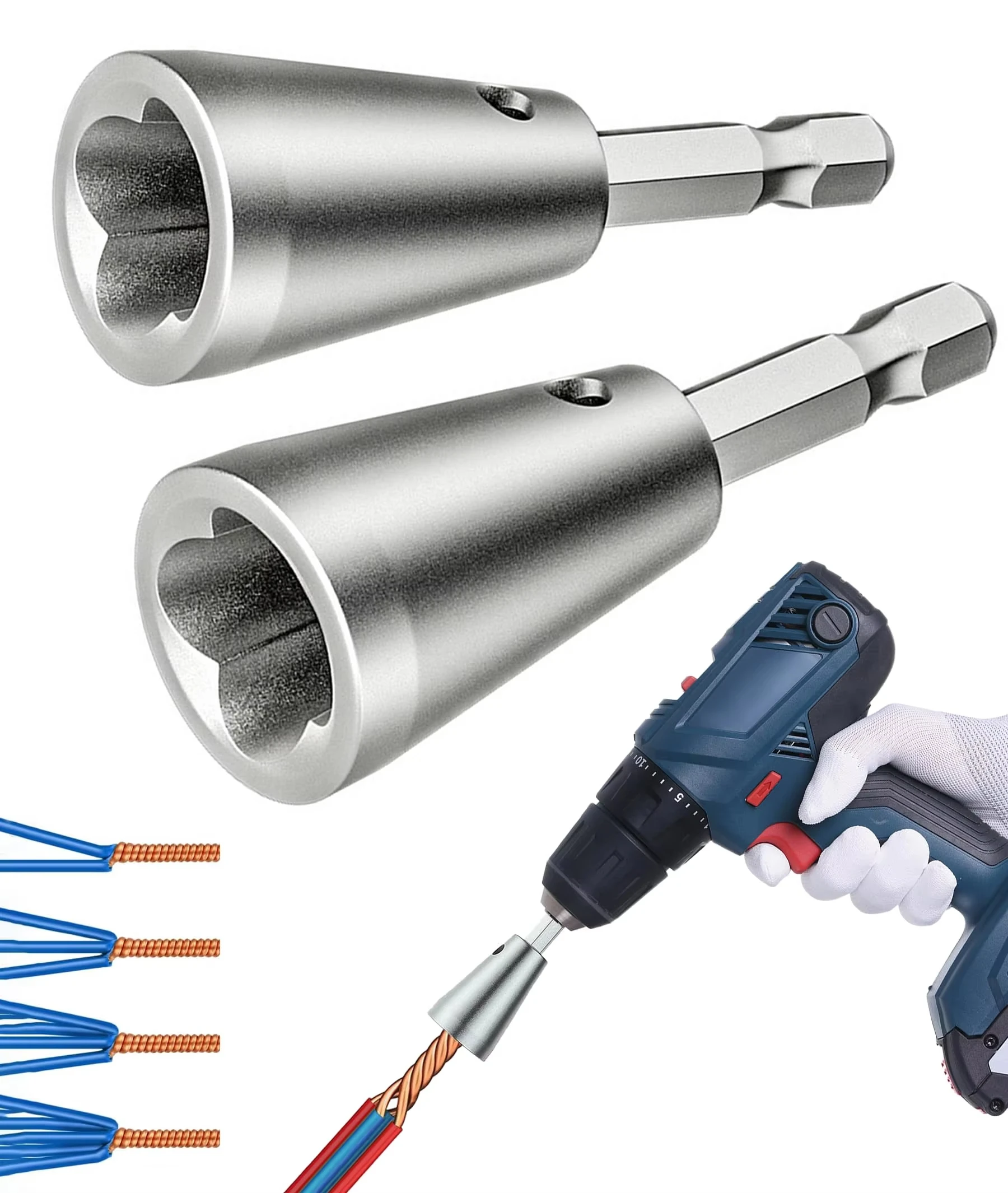 Wire Twisting Universal Tools Handle Electrician Quickly Twister Wire For Power Drill Driver Twisters Twisted Twist Cable Device