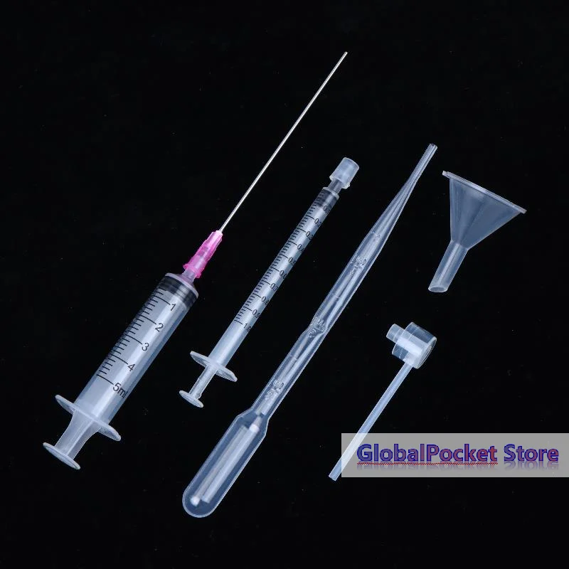 [TG823]5Pcs Plastic Diffuser Syringe Straw Dropper Funnel Spray Dispensing Required Cosmetic Tools Perfume Refill Tools Set