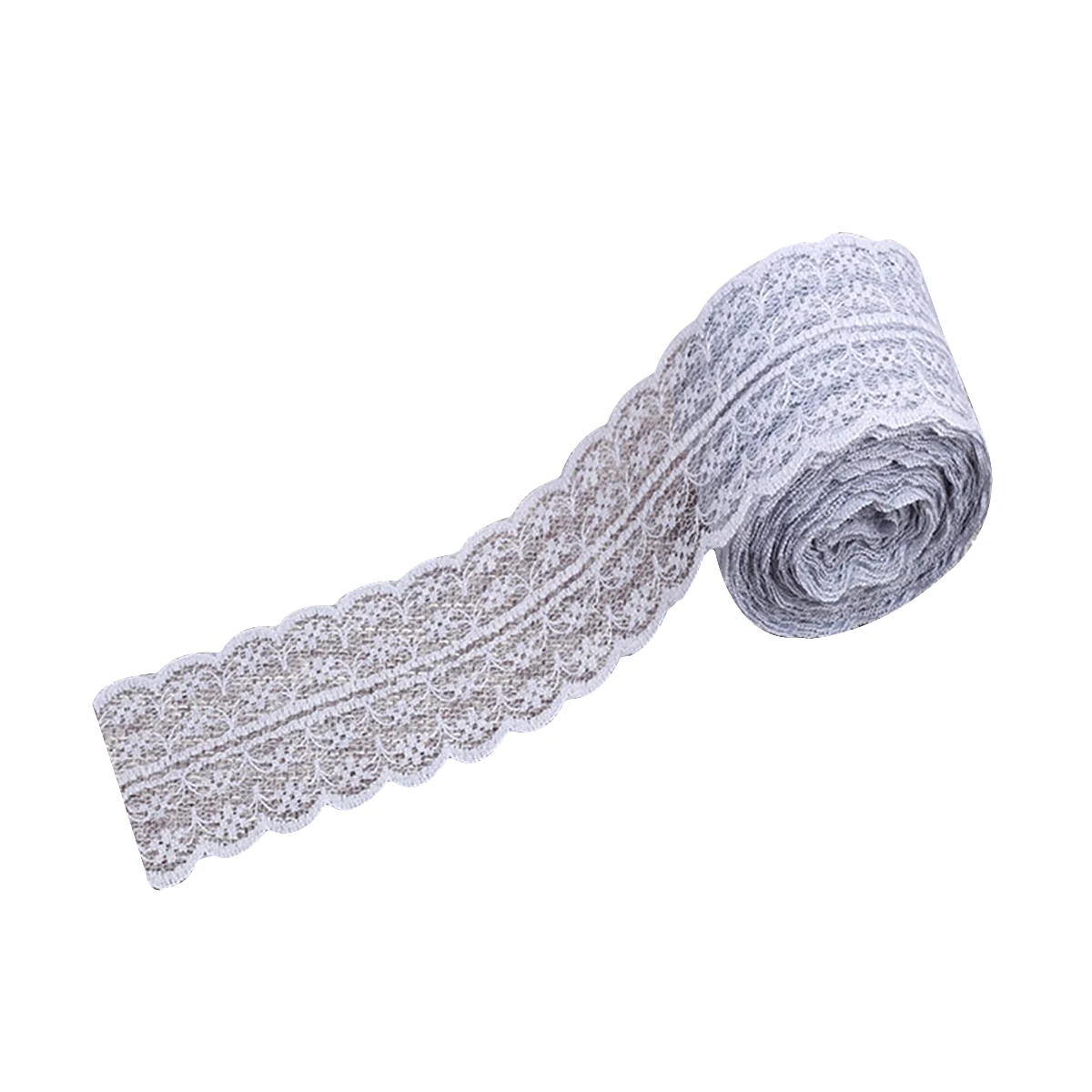 

Flower Border Lace Fabric Cotton Embroidered Applique Wedding Dress Trim 45cm Soft Elegant Decoration Clothing Lingerie Curtain