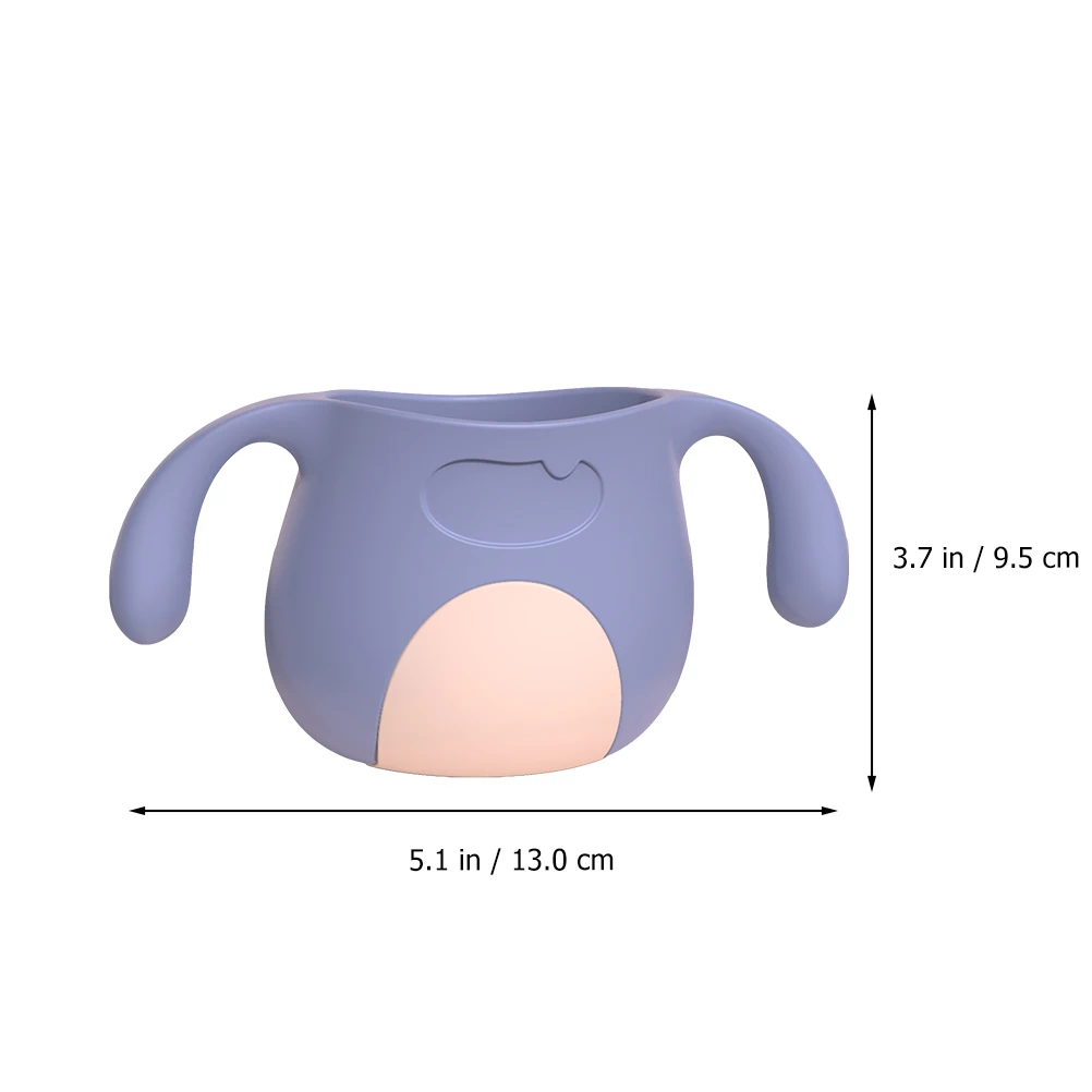 

Children Drinking Cup Baby Water Tool Training Glass Cups Weaning Toddler Open Silicone Safe Anti Fall Double Handles Design