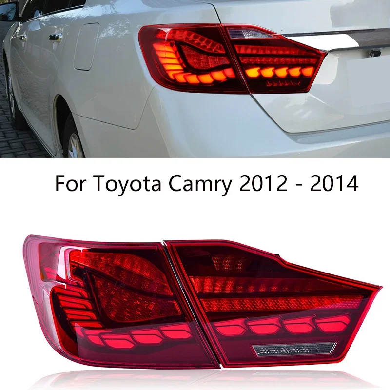 

LED Tail Light Assembly for Toyota Camry 2012 - 2014 Taillight Plug and Play Running Dynamic Turning Brake Rear Tail lights