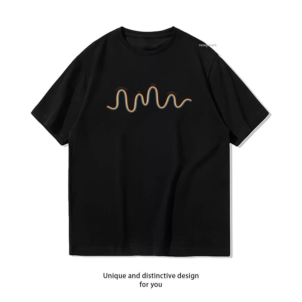 Healing Is Not Linear t-shirt woman man Summer fashion Casual cotton printed t shirts O-neck Short-sleev Creative Gift tee