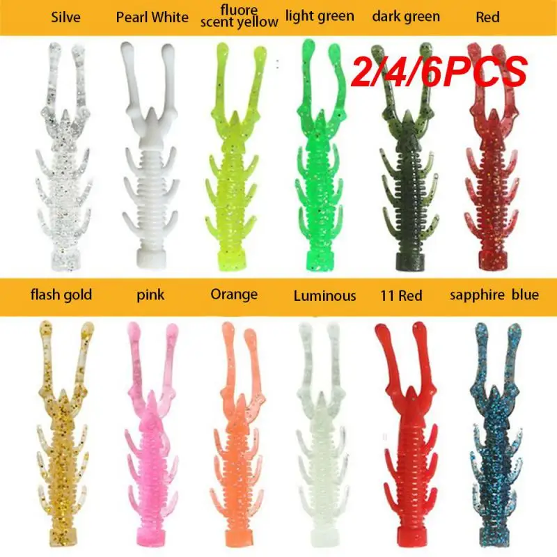 2/4/6PCS Luya Fake Bait Bionic Realistic Tear-resistant 5cm Fishing Tools Floating Water  Bait Artificial Bait Bass