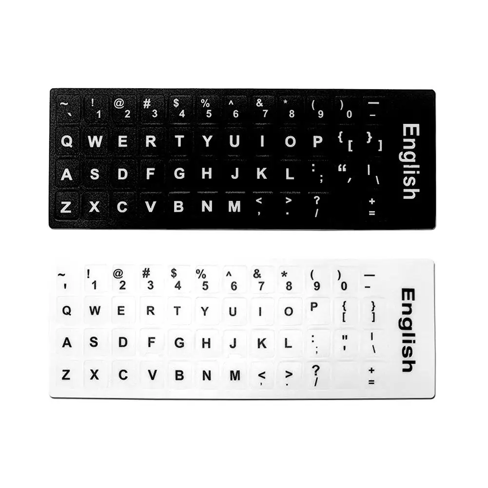 Engelse Letters Toetsenbord Stickers Frosted Pvc Sticker Voor Tablet Notebook Computer Desktop Toetsenbord Toetsenbord Laptop N8n3