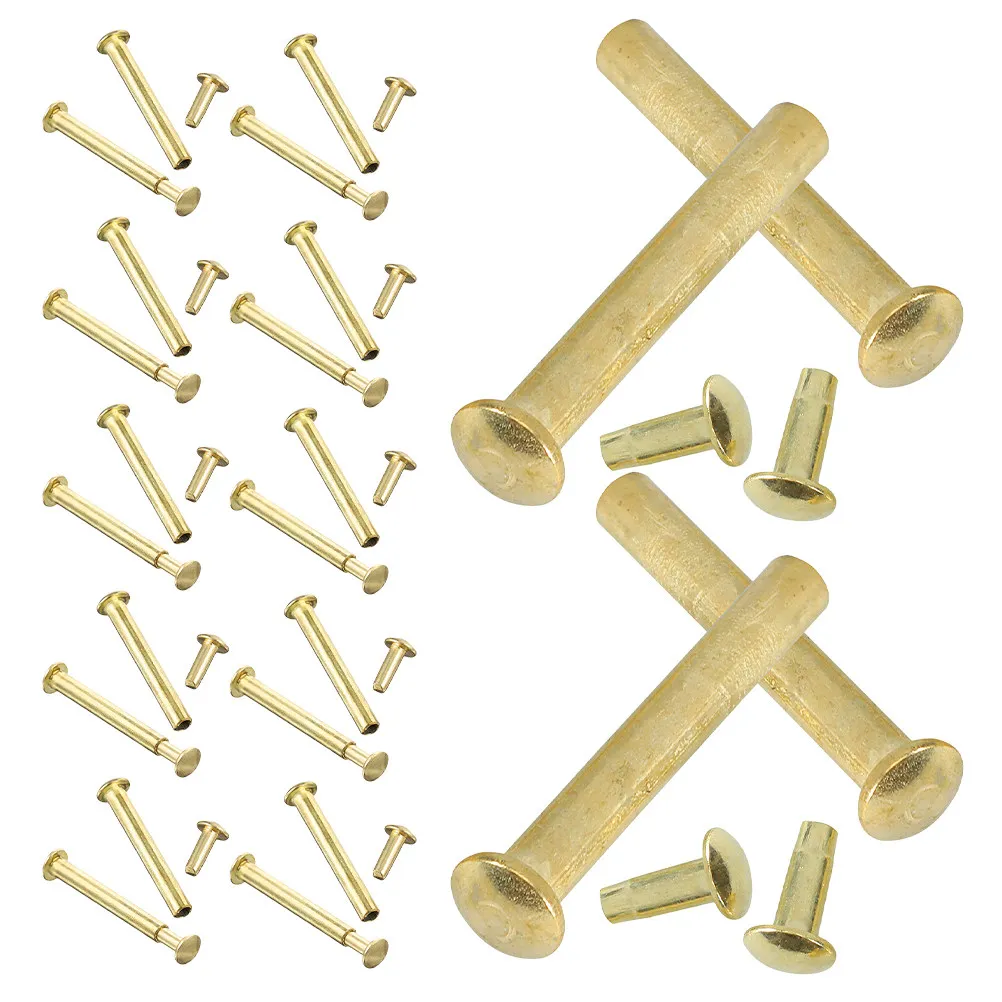 20pcs Folding Fan Rivet Repair Kit for DIY Metal Shaft Fastening and Fan Assembly