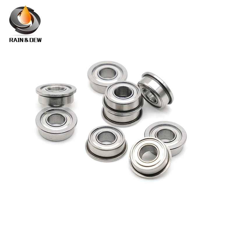 10Pcs F686ZZ 6x13x5 mm Flange Ball Bearing  ABEC-7