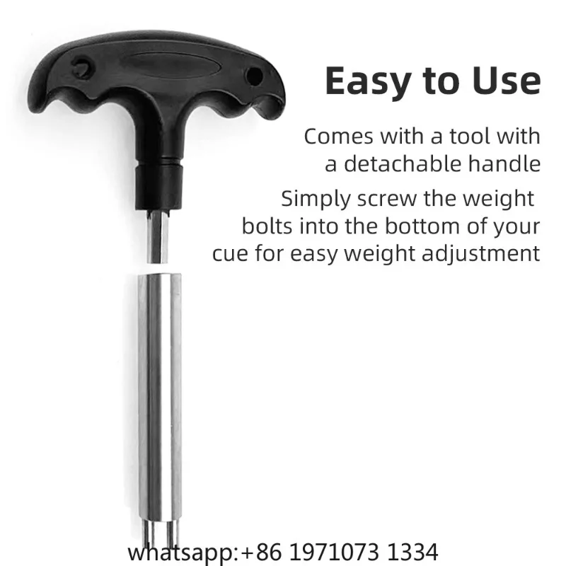 Billiard Cue Weight Adjustment Accessory Pool Cue Weight Tuning Kit For Predator Cue Weight Bolts Kit Detachable Handle Tool