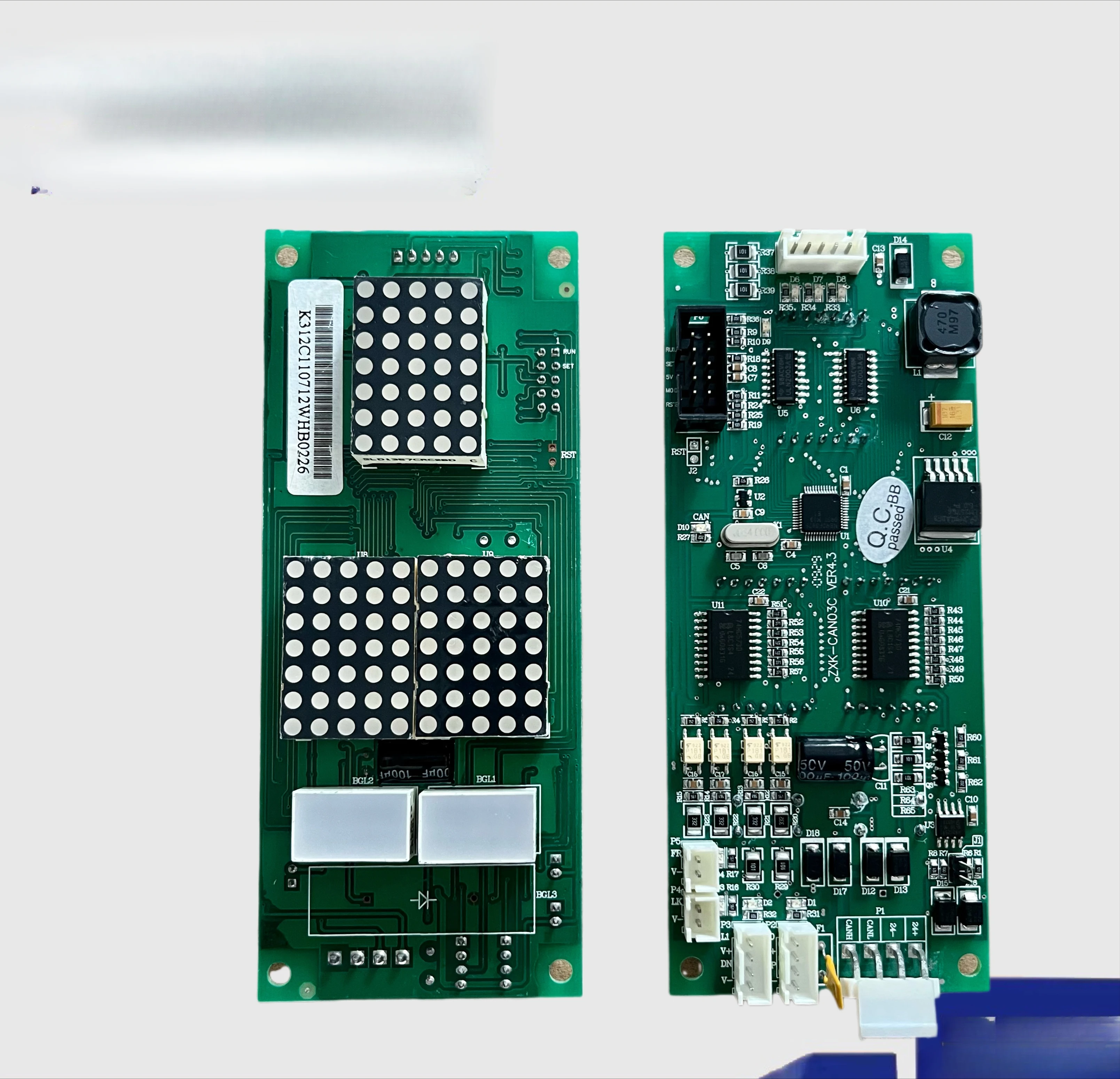 

Elevator call out display panel ZXK-CAN03C VER 4.2 4.3 4.4
