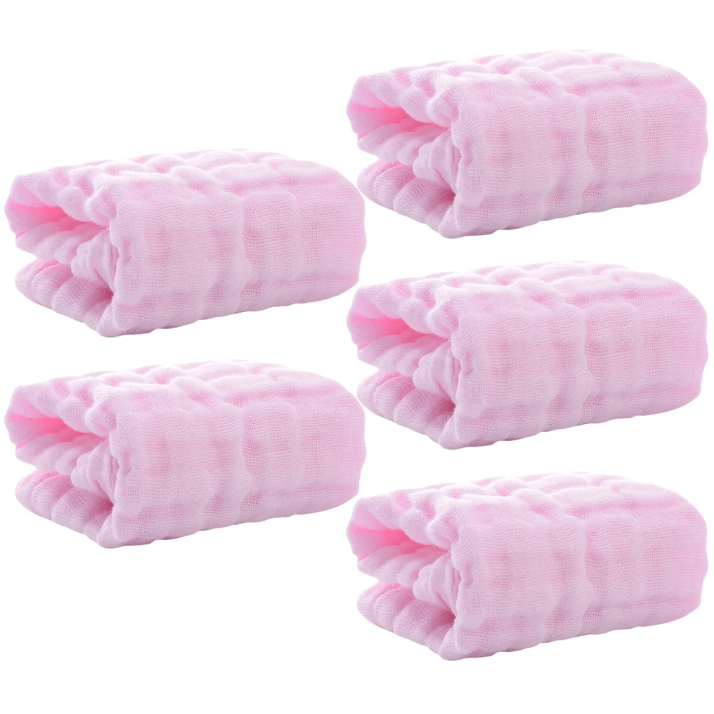 Lot de 5 essuie-mains en coton pour nouveau-né et petite fille, terrestre bouillettes pour le bain