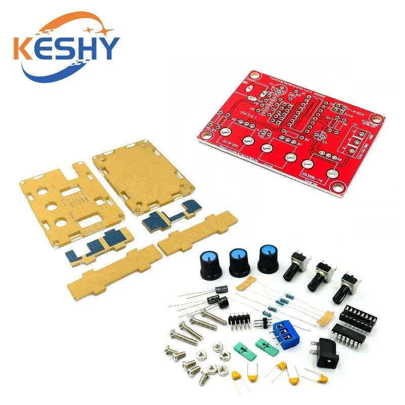XR2206 High Precision Signal Generator DIY Kit Sine Triangle Square Waves 1Hz 1MHz Frequency Range Adjustable Frequency