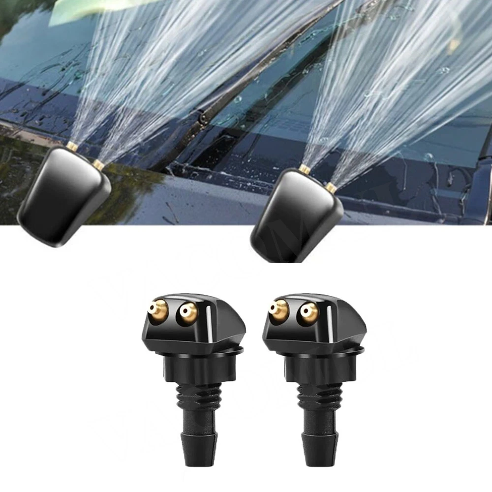 

2PCS Dual Hole Windshield Wiper Nozzles For Water Spray And Adjustable Wiper Accessories Car Accessories