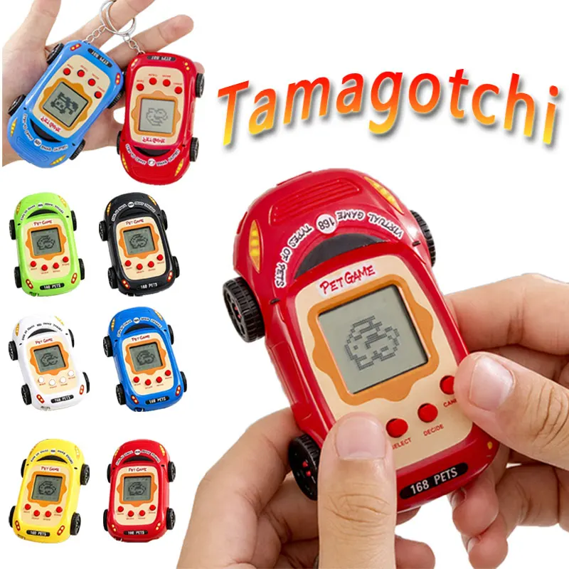 1/3 Pcs Creative Electronic Pet Toy Keychain Game Machine Kids Gifts Educational Funny Nostalgic Virtual Cyber Pet Toy Keychain