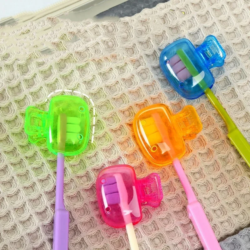 1-8pcs Household Toothbrush Storage Clip -Portable Travel Toothbrush Dust Protective Cap - Storage Box Portable Toothbrush Head