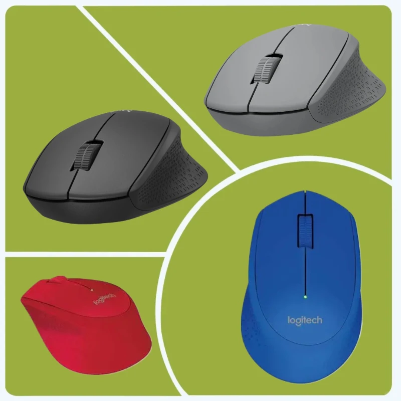 Logitech M280 Is A Well-designed Wireless Mouse with Asymmetrical Styling for Functionality, Aesthetics, and Comfort.