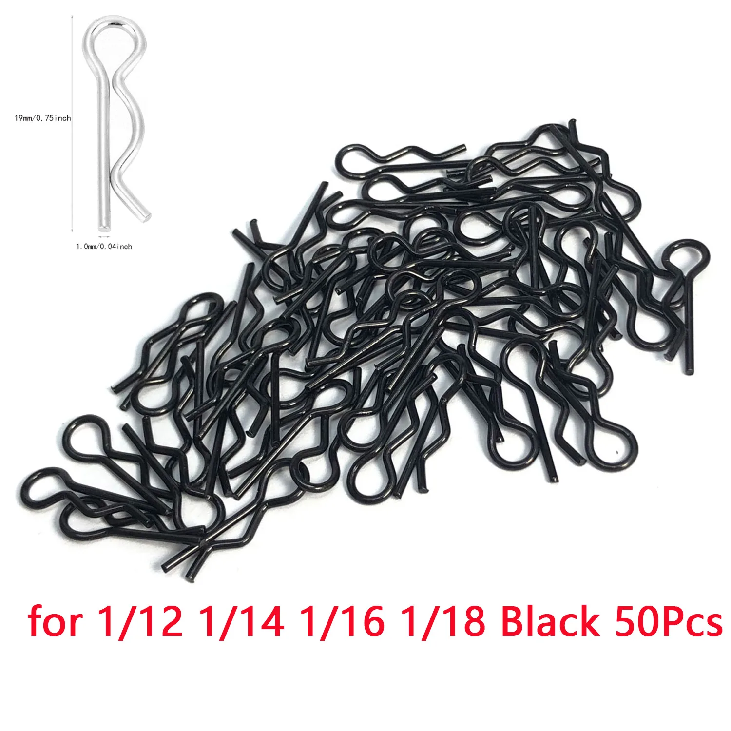 50 Stücke 1/5 1/6 1/7 1/8 1/8 1/12 1/16 1/14 RC Autos Shell Körper Clips Pins R Schnallen Feste für TRAXXAS SCX10 RC Auto Teile