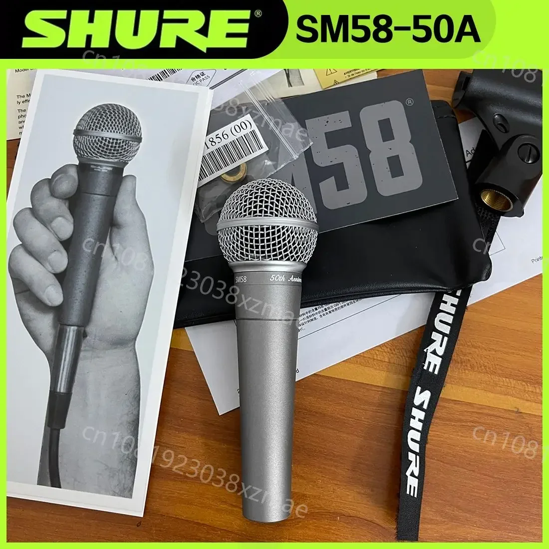 3PCS SHURE SM58-50A Microfono cardioide Canto da palco Microfono professionale cablato Shure Karaoke BBOX Registrazione Microfono vocale