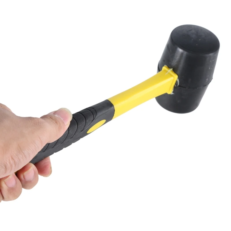 Rubber Hammer Double Side Household Rubber Mallet Hand Tool For Outdoor Car Repair Woodworking Door Floor Tile