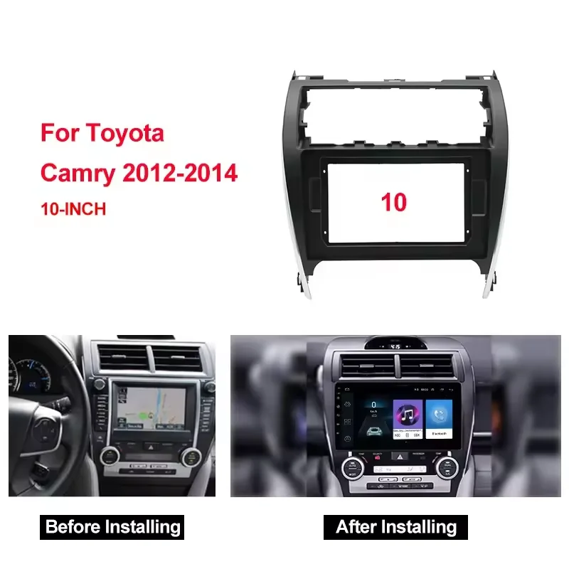 For Toyota American Camry 2012-2014 10.1 inch auto parts interior trim panel instrument panel mounting frame DVD panel