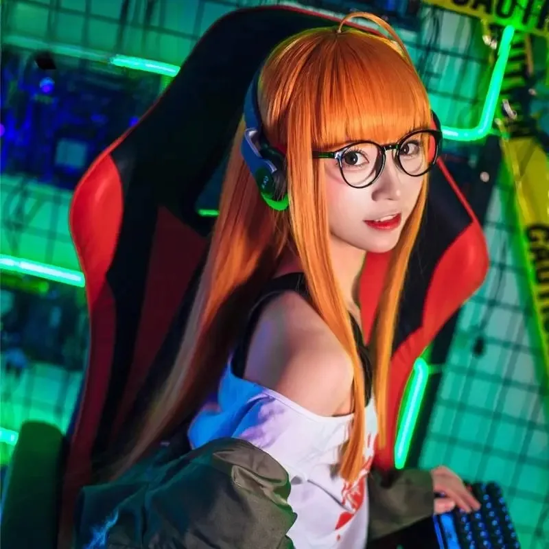 Game Persona 5 Futaba Sakura Cosplay Costumes Casual Uniforms Coat Jacket Full Set Genius Hacker Outfits Party Carnival Suits