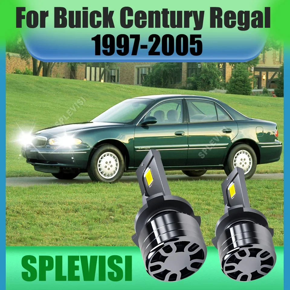 LED Headlamp Hi/Low Beam 360° Illumination, No Dark Spots For Buick Century Regal 1997-2005 1998 1999 2000 2001 2002 2003 2004