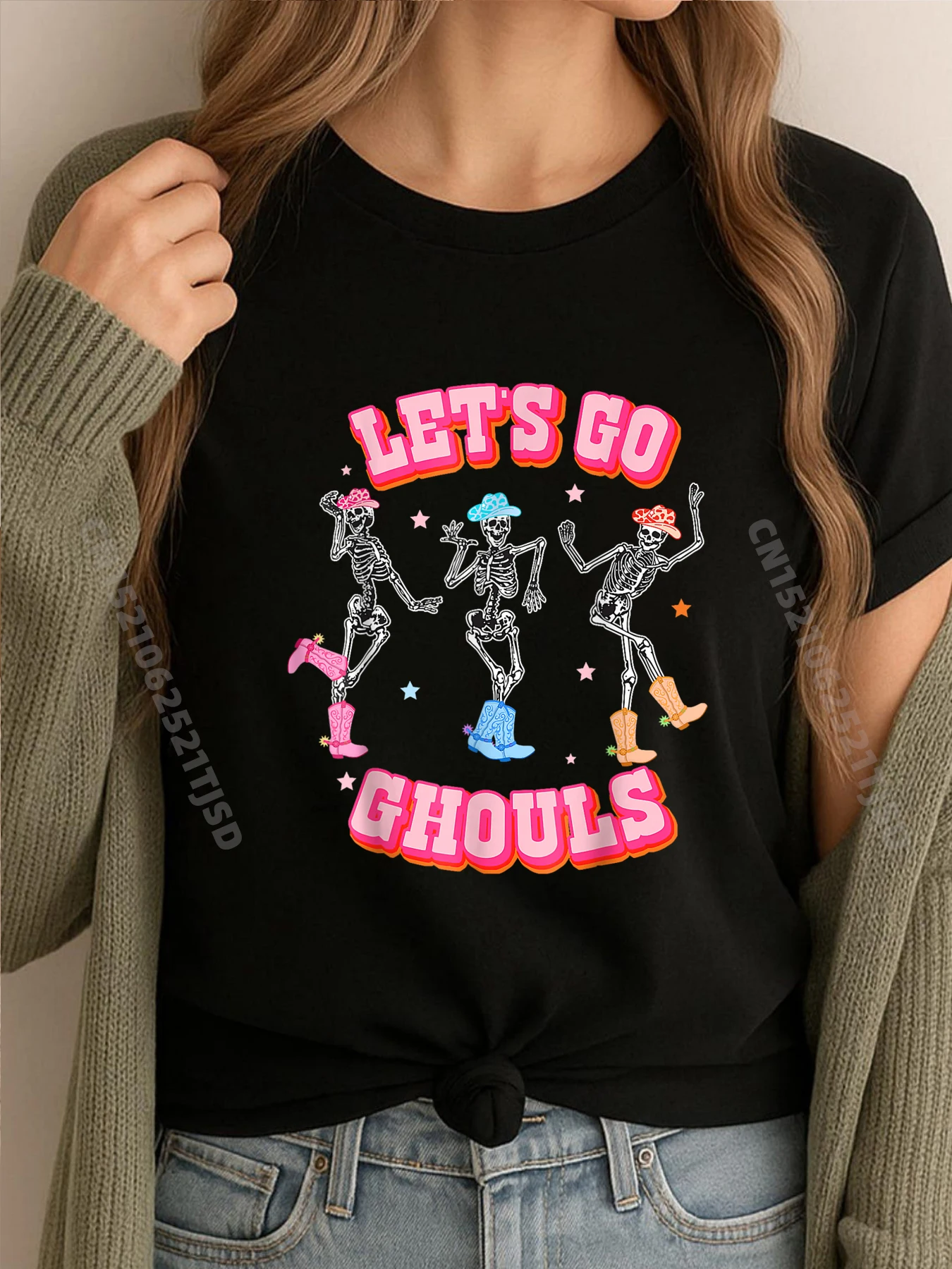 

Девушки Хэллоуин Ночь Забавные Танцы Скелет Let Is Go Ghouls Брендовая Одежда Мужские Забавные Подарки Футболки Geek