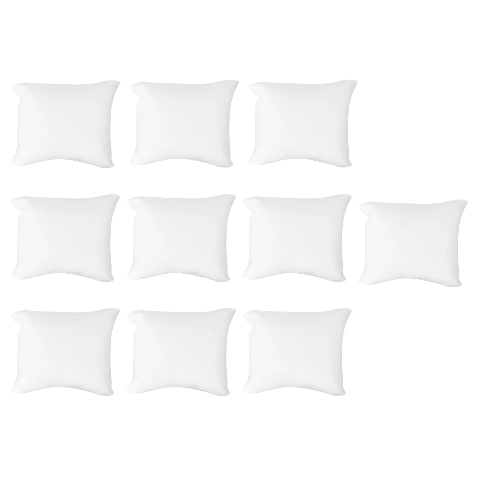 

10 Pcs Watch Display Bag Watches Jewelry White Pillow Mat Silk Floss Cushion for Bracelets Miss Pillows