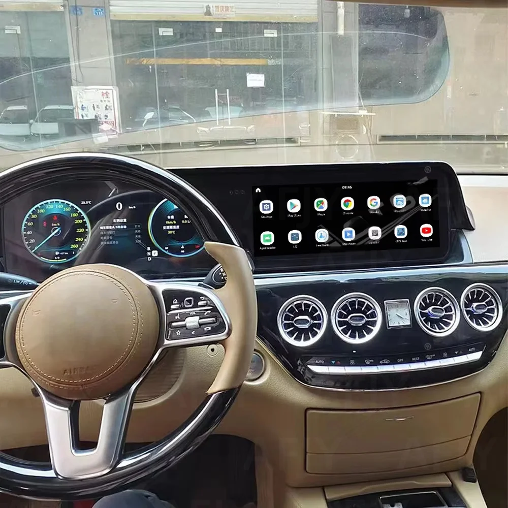 Update Dual Screen Android Radio For Mercedes-Benz S W221 W222 2005-2013 Carplay Car Sound GPS Navigation Multimedia Player Head