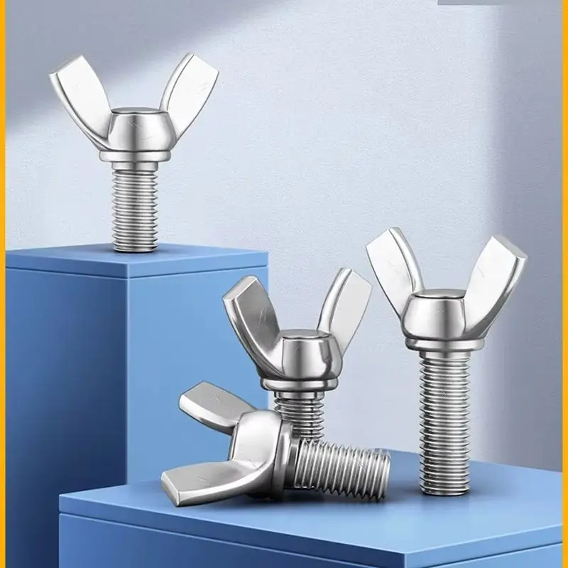

1Pcs M4 M5 M6 M8 Butterfly Screws 304 Stainless Steel Screw Hand Tighten Screw Butterfly Wing Bolt Hand Twist Bolts