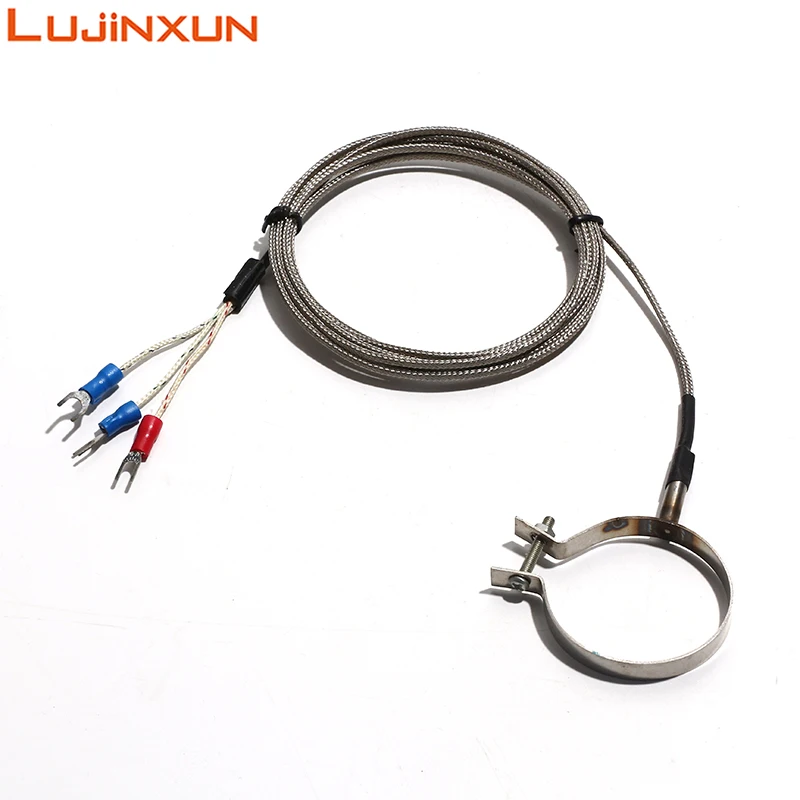 LUJINXUN Clamp-Type Thermocouple Sensor Nozzle Temperature measurement Line for Injection Molding Machine K/E type PT100 1pc