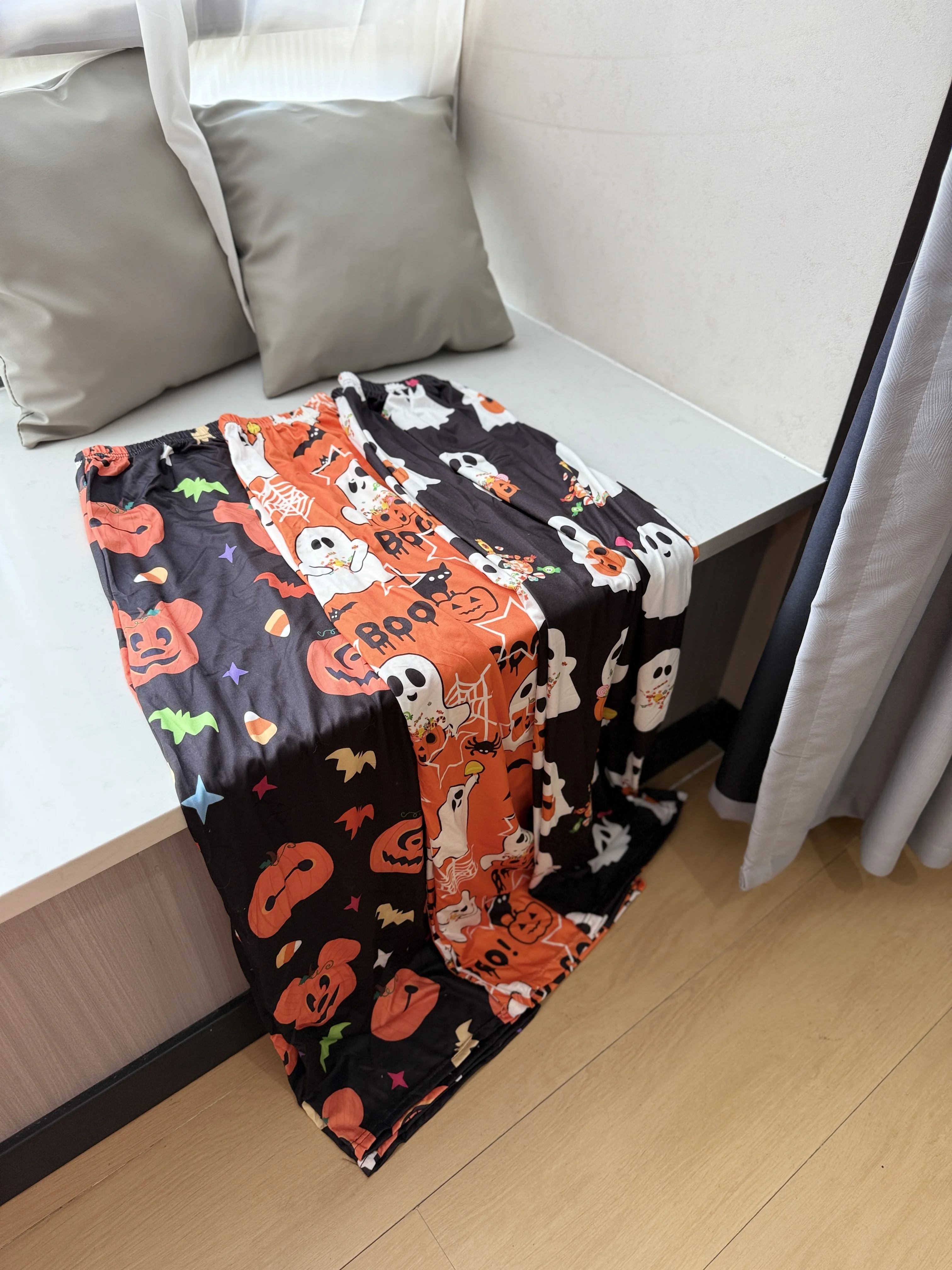 Halloween Hello Kitty Home Pants Cartoon Flannel Pajama Autumn Winter Casual Trousers Loose Pants Ghost Pumpkin Pants Gift view 4