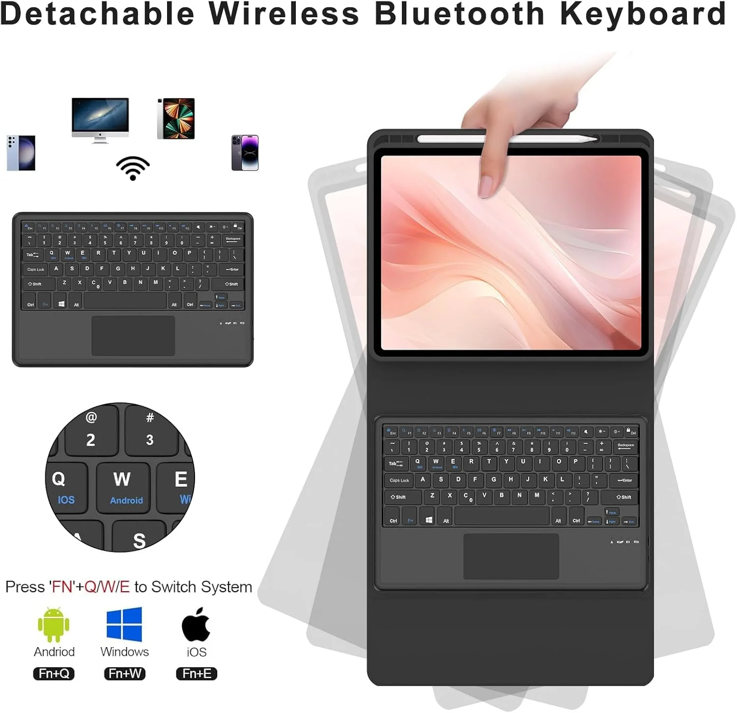 Case for Redmi Pad 2 SE 11“ Xiaomi Pad 5/6 Pro 11“ Xiaomi Pad 7 Pro 11.2 ”  Redmi Pad Pro Poco12.1”Smart station cover keyboard