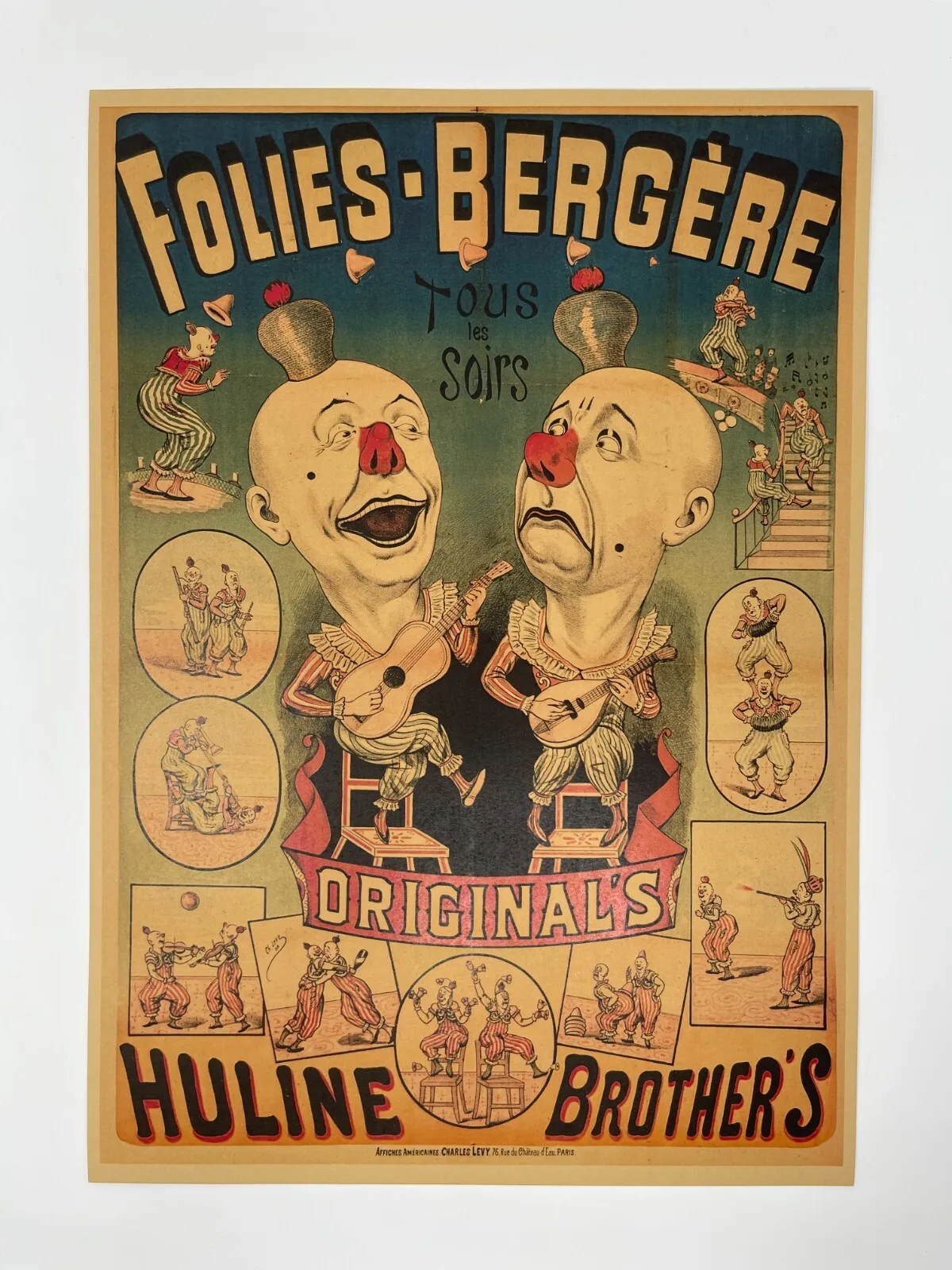 Freak Show Clown Poster Sideshow Circus Wall Art Print Wall Art Rome Decoration