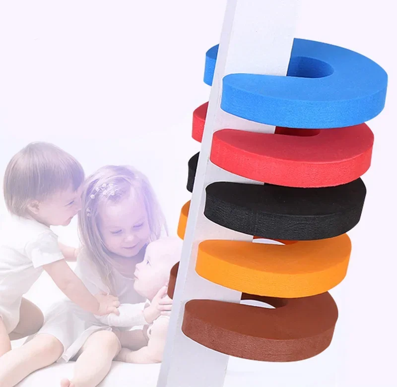 Butées de porte en forme de C pour enfants, pince de porte en mousse OligSoft, butée de porte anti-pincement, protection de sécurité pour bébé, butée de porte, 1 pièce, 5 pièces