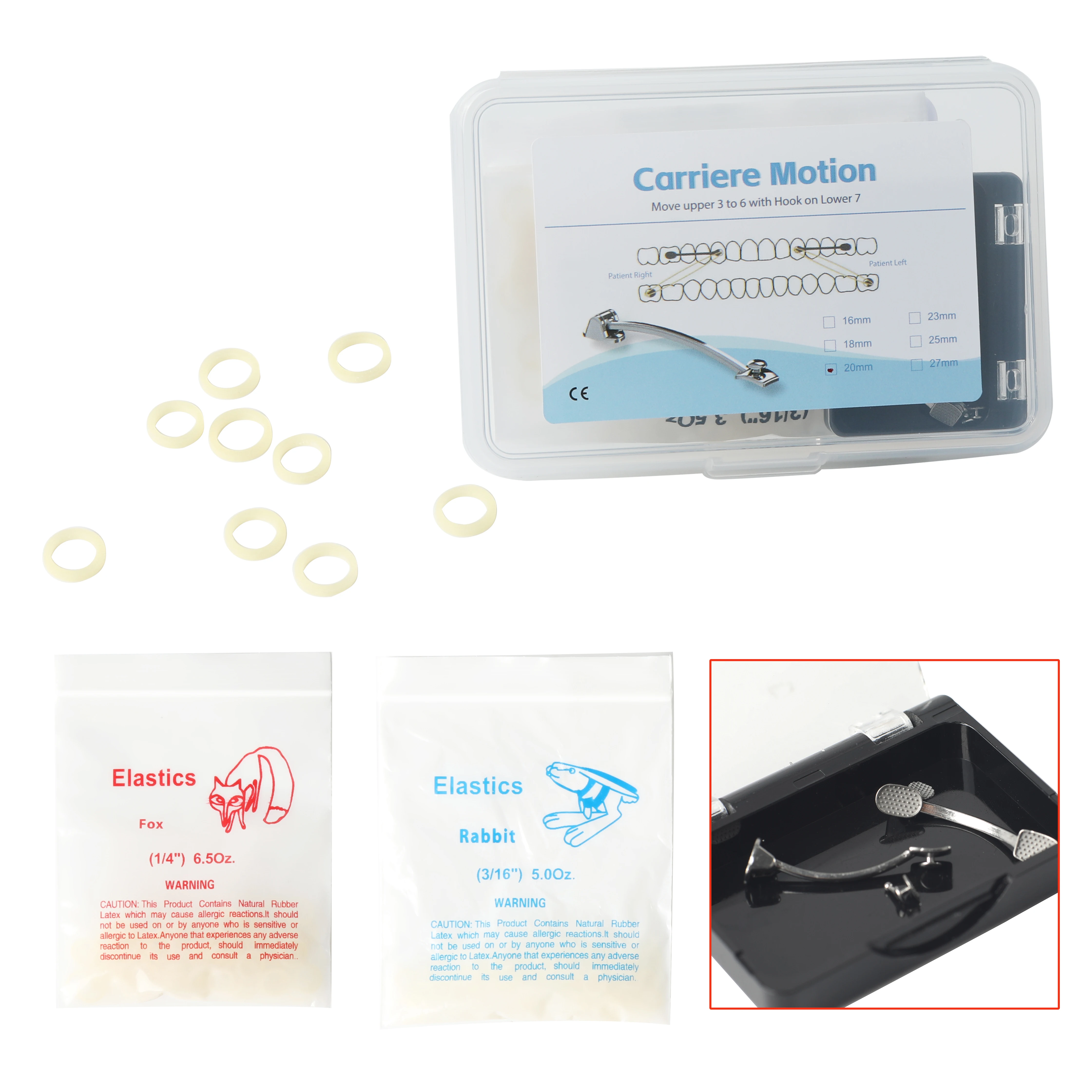 

Orthodontic Carriere Motion Class II Appliances Distalizer For Molar Teeth Dental Orthodontics Treatment 16,18,20,23,25,27mm CE