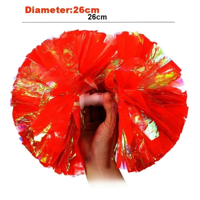 26cm Kids Game Pom Poms Multicolors PET Cheerleader Holding Flowers Come On Props Dance Performance Props 6 26cm Kids Game Pom Poms Multicolors PET Cheerleader Holding Flowers Come On Props Dance Performance Props 6