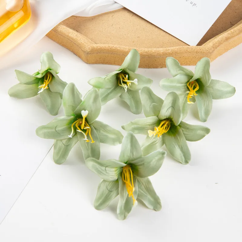 10/30 Stück Seidenlilien, künstliche Blumen für Hochzeit, Festival, Garten, Zuhause, Zimmer, Vase, Tischdekoration, Kranz, Scrapbook, DIY-Geschenkbox – Detail 18
