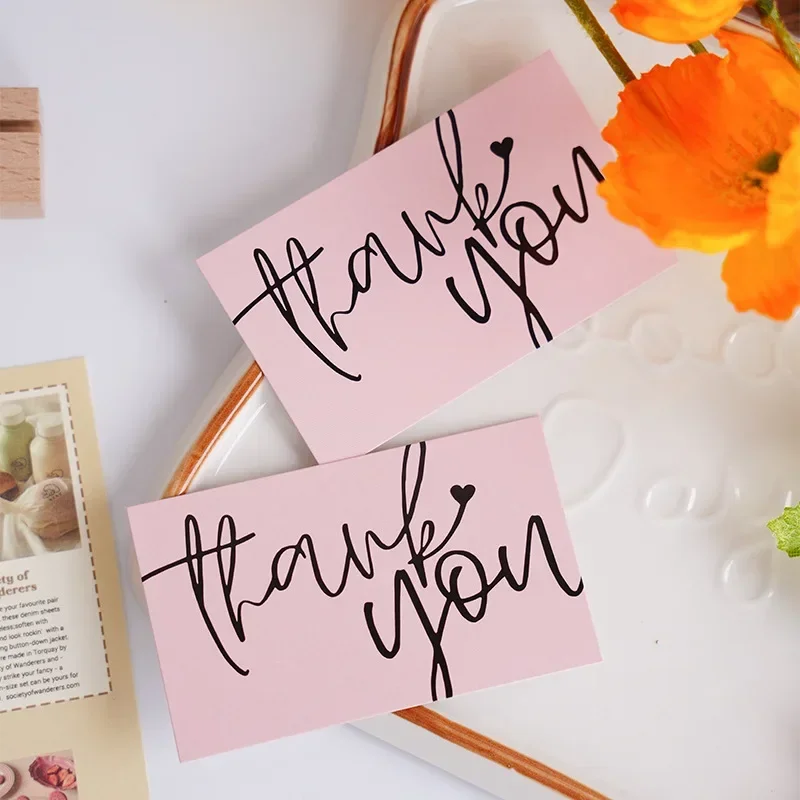 30pcs Thank You Greeting Cards Happy Birthday Cards for Envelopes Writable Postcard Luxurious DIY Business Party Gift Packaging