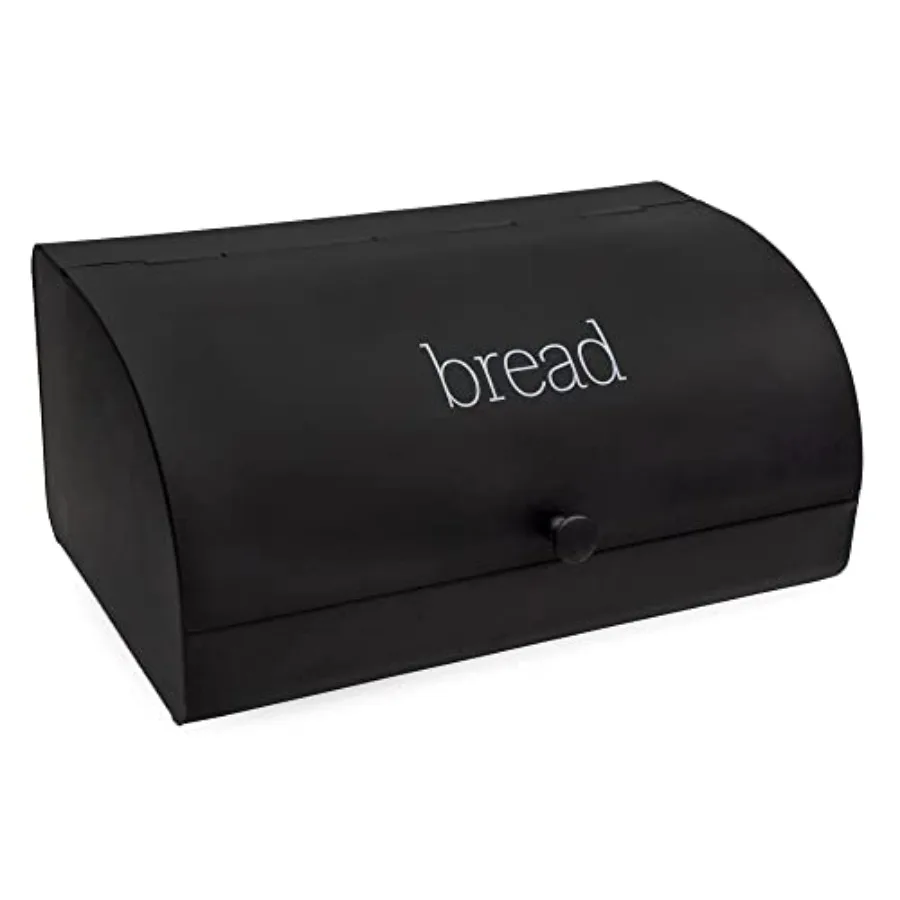 

Farmhouse Bread Box; Retro Vintage Style Enamel Countertop Bread Bin