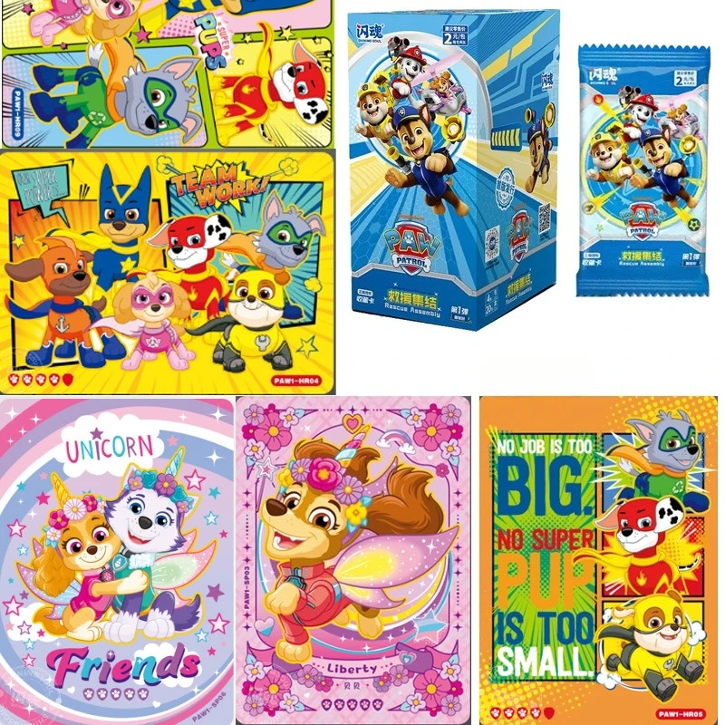 Shining Soul PAW Patrol Rescue Mission Collectible Trading Cards, Official Character Game Card Set,Hobby Collection Toy Gift
