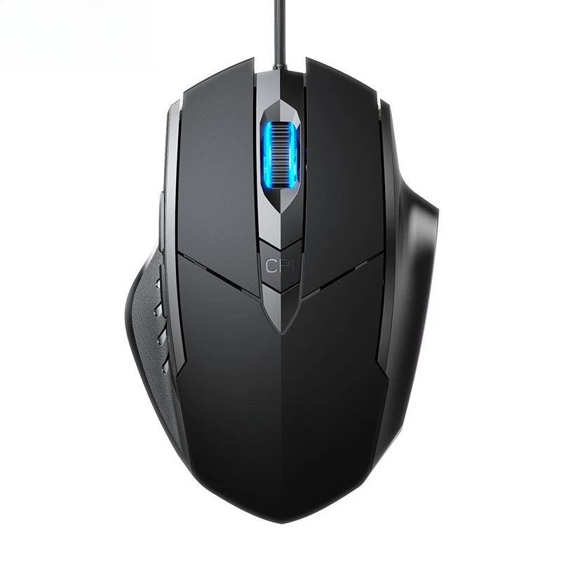 

Silent Wired Mouse for PUBG LOL CS Esports Gaming Six-Button Business Office Mouse with LED Lighting Support PC Laptop 4000DPI