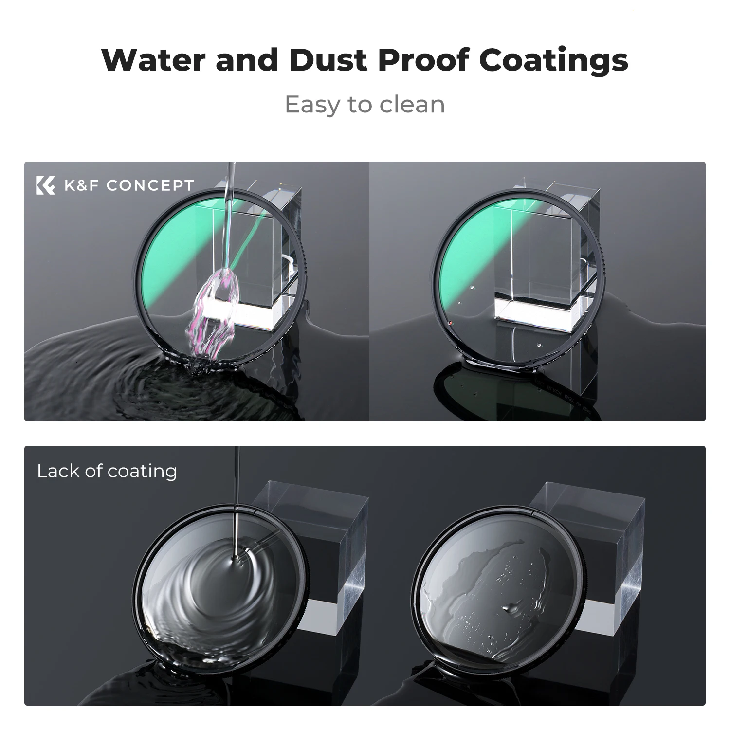 K&F Concept Nona-X 67mm 1/4 1/8 ブラックミスト拡散フィルター 37/40.5/43/46/49/52/55/58/62/67/72/77/82/95mm カメラレンズフィルター