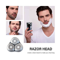 For Xiaomi Mijia S101 Electric Shavers Replace Blade Beard Trimmer Razor Hair Shaving Replacement Head-Gray+Silver