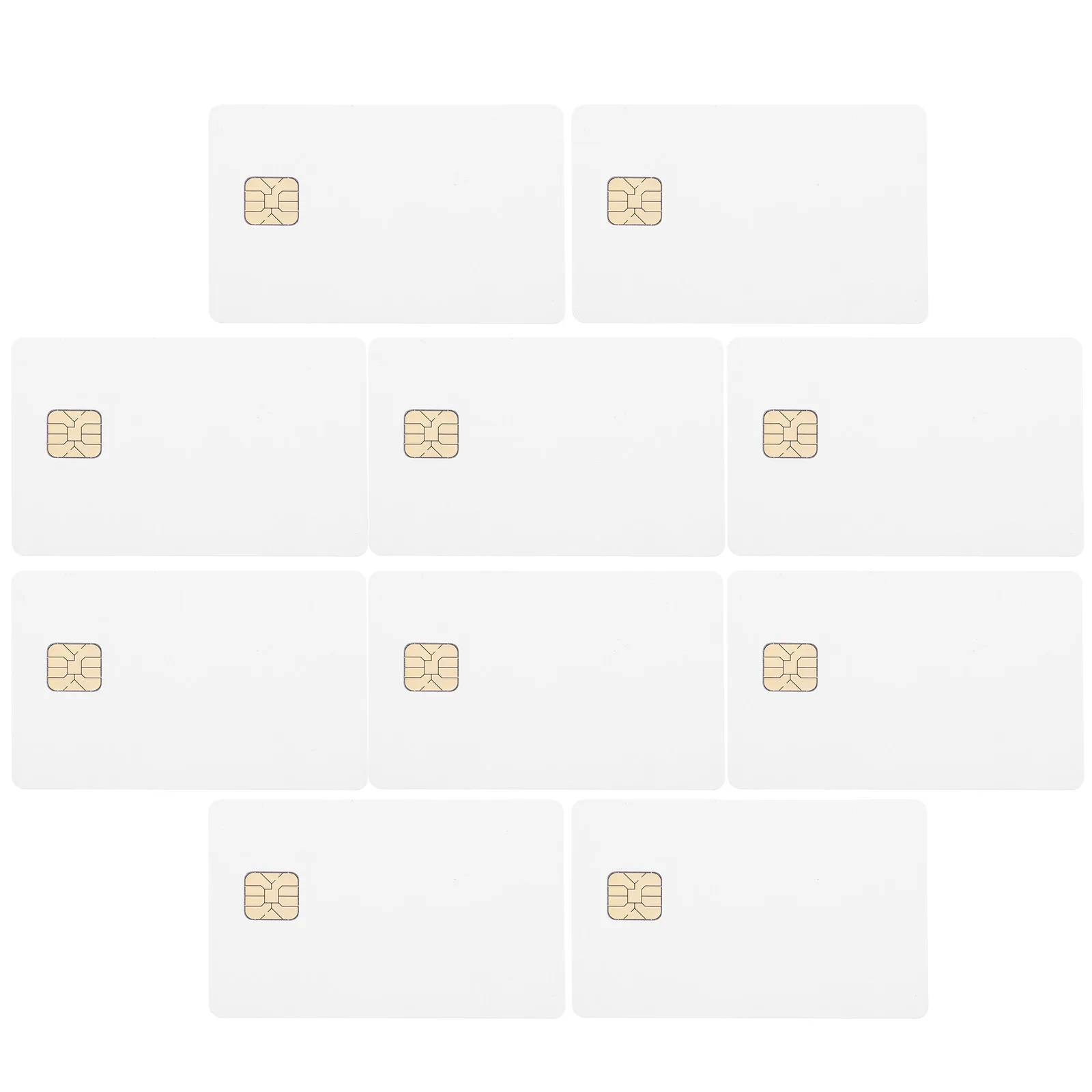 

10Pcs White Blank Ic Card with 16K Chip PVC Smart Access Control Card for Hotel Office School Community Security System