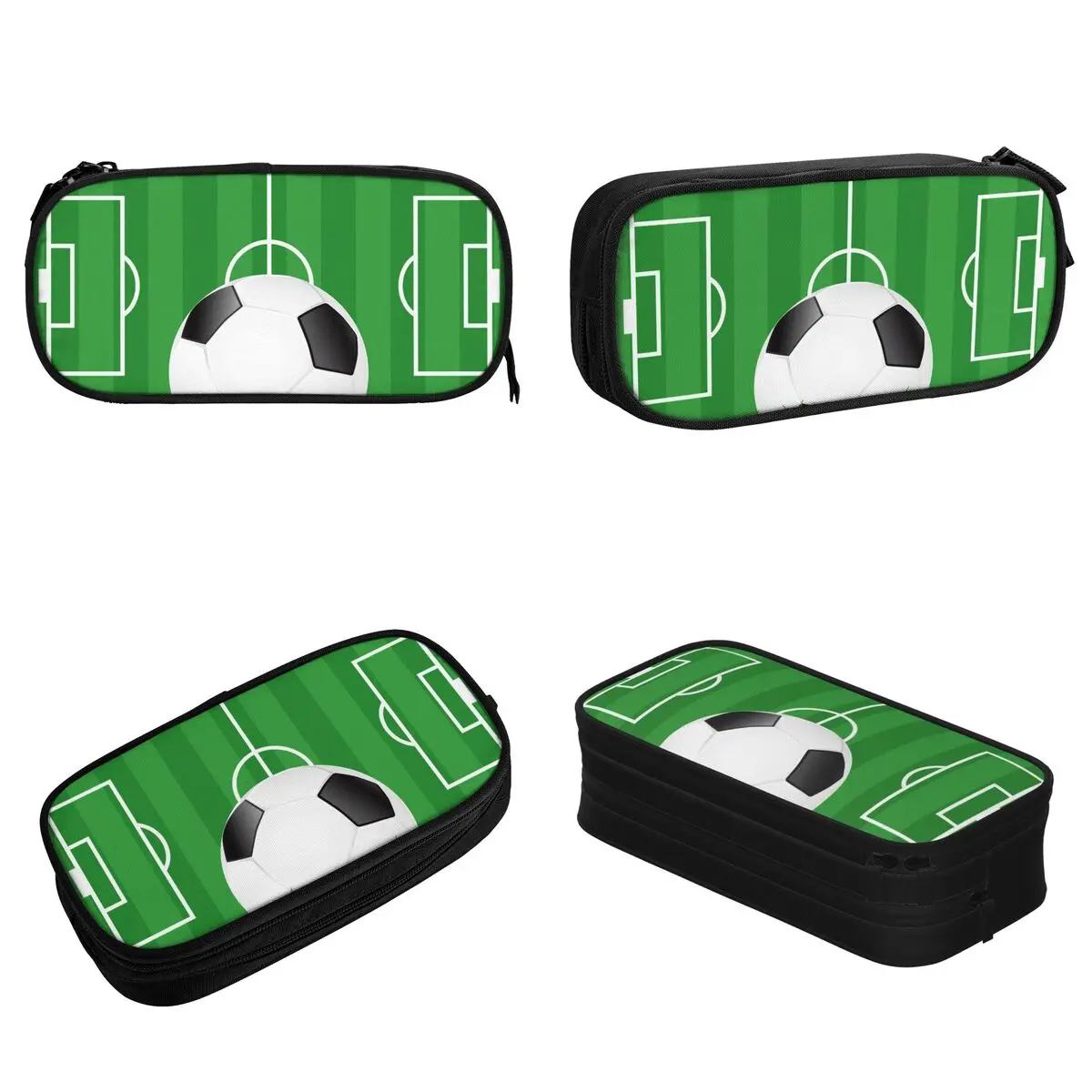 Creative Soccer Football Pencil Case Balls Sports Pencilcases Pen Holder Girls Boys Large Storage Bag Students School Stationery