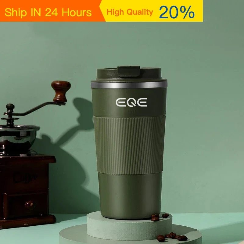 510ml Car Coffee Mug Stainless Steel Hot And Cold Coffee Cup For Mercedes Benz AMG EQS EQE 350 450+ 2022 2023 20242025