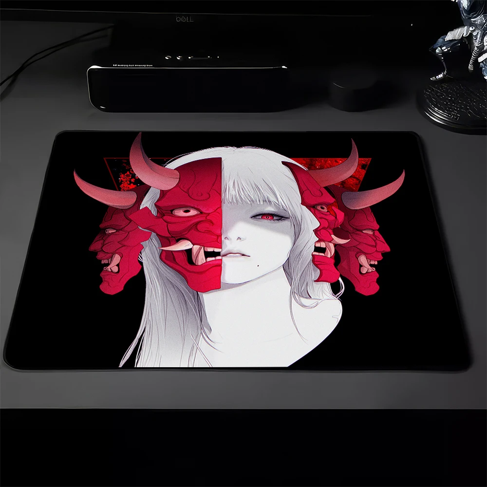 Mask Girl E-Sports Mouse Pad Professional Mousepad Gamer Speed Gaming Mouse Mat Computer Desk Mat Ultrafine Surface Table Mat