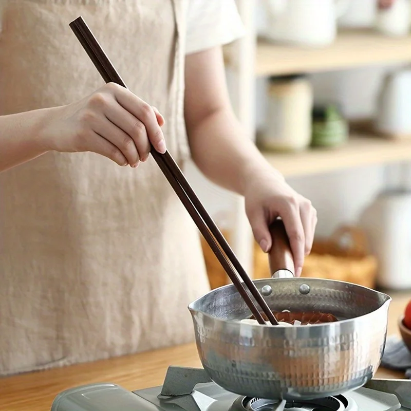 Extra Long Hot Pot Chopsticks, Wooden Chopsticks for Kitchen Cooking Frying, Reusable Chopsticks, Kitchen Accessories