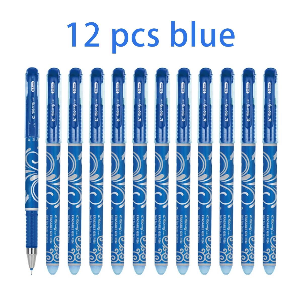 

12-32Pcs/Set Erasable Gel Pens Set 0.5 Mm Fine Point Blue Kawaii Ballpoint Pen for Writing Stationery Office School Supplies