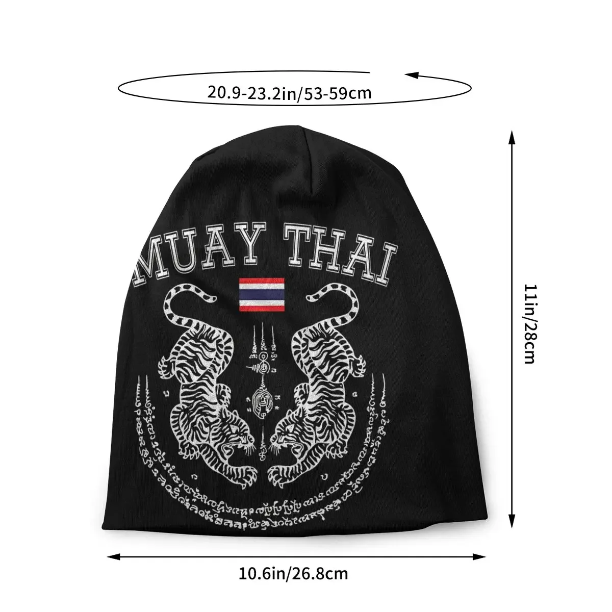 Skullies Beanies Caps Muay Thai Men Kickboxing Men Women Thailand Thin Hat Autumn Spring Bonnet Hats Men Women's Street Ski Cap